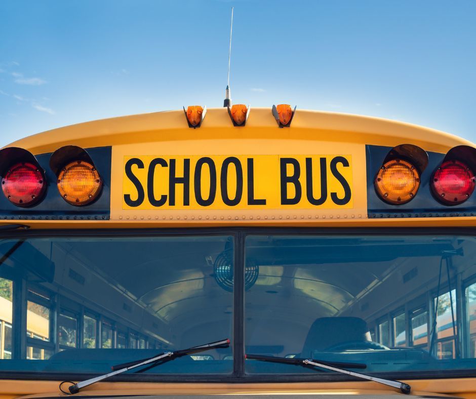 A close up photo of a school bus